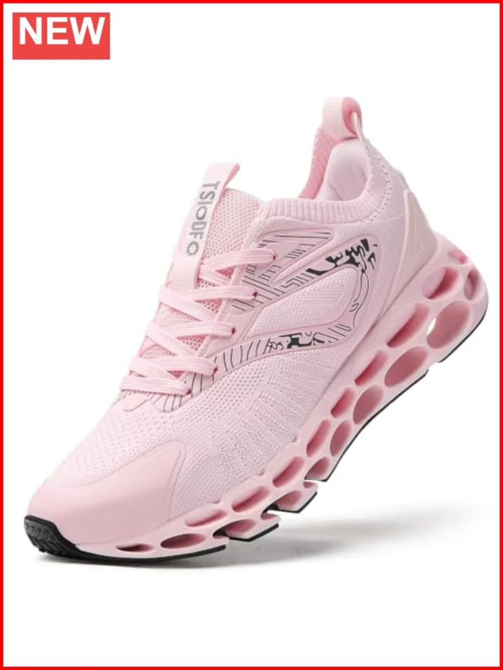 Mesh Slip-On Running Sneakers Athletic Walking Shoes Breathable Low Arch